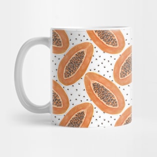 Papaya Polkadot Pattern Mug